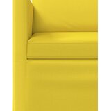 SOFA za 3 osobe Svijetlo žuta 220 x 81 x 82 cm Tkanina Slike