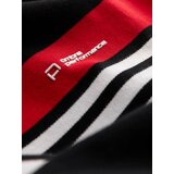 Ombre Męska koszulka polo z trójkolorowymi pasami - czarna | shoptok.hr