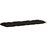  Jastučić za klupu VIANEN 100% poliester Crna 200 x 50 x 12 cm | shoptok.hr