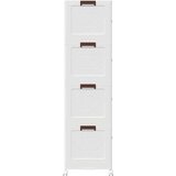 vidaXL Škatla za shranjevanje s kolesi 75 L 64x40x141,5 cm | Shoptok.si