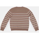 Sinsay Prugasti džemper s ukrasnim gumbima na ramenima | shoptok.hr
