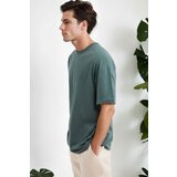 Dewberry 75226 Mens Oversized Fit Crew Neck T-Shirt-DARK GREEN | shoptok.hr