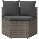  Set sofe 2 pcs Siva Solidno drvo akacije i poli ratan | shoptok.hr