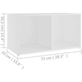 vidaXL TV ormarić bijeli 72 x 35 x 36,5 cm od iverice | shoptok.hr