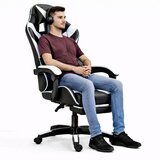  Gaming stolica sa osloncem za noge LE TOY - bijela | Shoptok.si