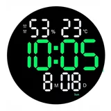  Višenamjenski digitalni LED zidni sat s daljinskim upravljačem 25cm