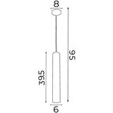  Luster na sajli NEST 1xGU10/8W/230V beli/sjajni hrom | Eponuda.com