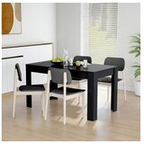  Jedilna miza črna 140x74,5x76 cm iverna plošča | Shoptok.si