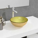  Umivaonik od kaljenog stakla 30 x 12 cm zlatni | shoptok.hr