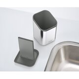 Joseph Joseph Ocjeđivač za posuđe od nehrđajućeg čelika za pribor u sjajno srebrnoj boji 11x11,5 cm Duo Steel – | shoptok.hr