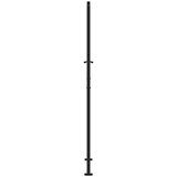 vidaXL Vrtna vrata crna 105x205 cm čelični valoviti dizajn | shoptok.hr
