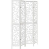  The Living Store Paravan 4-delni bel trden les pavlovnije - Pregrada Za Prostor, (21442228) | Shoptok.si