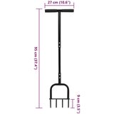 Alat za aeraciju travnjaka Crna 95 x 27 cm Plastika | Eponuda.com