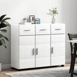  Kreveta s policom FLORIN Visoki sjaj bijela 88,5 x 30,5 x 73 cm | shoptok.hr
