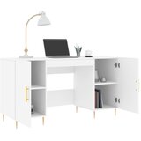  Radni stol bijeli 140 x 50 x 75 cm od konstruiranog drva | shoptok.hr