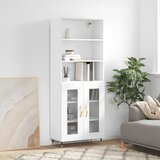vidaXL Visoka komoda bijela 69 5x34x180 cm konstruirano drvo Cijene
