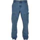 UC Men Double Knee Jeans Light Blue Washed