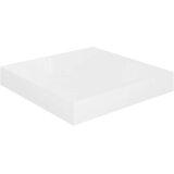  Plutajuće zidne police 4 kom sjajne bijele 23x23,5x3,8 cm MDF | Eponuda.ba
