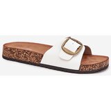 Boto Women's Cork Platform Sandals With Buckle White Vianara | shoptok.hr
