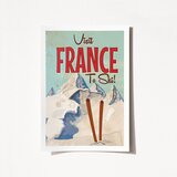 Wallity poster Visit France To Ski-1952, 42x59,4 cm | ePonuda.com