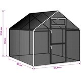  Kavez za ptice Antracit 181,5 x 221 x 173,5 cm | shoptok.hr