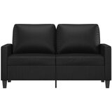 vidaXL Dvosjed od tkanine crni 120 cm od umjetne kože | shoptok.hr