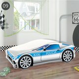  Dječji krevet ACMA Auto 160x80 cm 09 Policija sivo-plavi | shoptok.hr