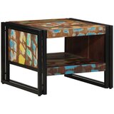 vidaXL Kava miza Multicolor 50x50x38 cm masivni les obnovljen Cene
