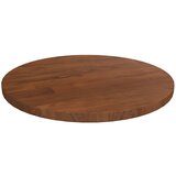vidaXL okrogla mizna plošča temno rjava Ø30x1,5 cm trdna hrastovina | Shoptok.si