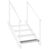  Rešetkasta stepenica 70 x 24 x 7 cm od pocinčanog čelika | shoptok.hr