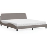 vidaXL Postelja z vzmetnico taupe 180x200 cm blago Cene