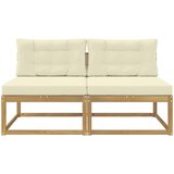  2 Komad Srednja sofa za van Poliester Bijela | shoptok.hr