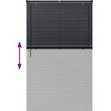 vidaXL Okenska roleta z zavesami Drugo Črna 105 x 175 cm Aluminij | Shoptok.si