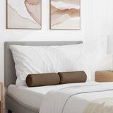 vidaXL valjkasti jastučići 2 pcs smeđa Ø 15 x 40 cm tkanina | shoptok.hr