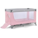 Kinderkraft Putni krevetić LEODY, rozi s dodacima | shoptok.hr