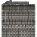  Vrtni ležaj sivi 200 x x 60 cm od poliratana | shoptok.hr