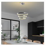 Opviq LED viseča svetilka v srebrni barvi ø 50 cm Simit – Cene