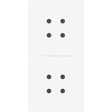  Noge za klubsko mizico v obliki črke X, 2 kosa, bele, 28 x (42-43) cm, jeklo, (22123626) | Shoptok.si