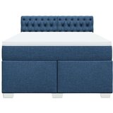  Krevet s oprugama i madracem plavi 140x200 cm od tkanine | shoptok.hr