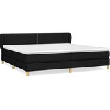  Krevet s oprugama i madracem crni 200x200 cm od tkanine | shoptok.hr