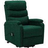  Stol s funkcijo vstajanja temno zeleno blago, (20935224) | Shoptok.si