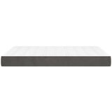 vidaXL Vzmetnica z žepkasto vzmetjo temno siva 140x220x20 cm žamet | Shoptok.si