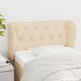 vidaXL Uzglavlje s ušima krem 83x23x78/88 cm od tkanine Cijene