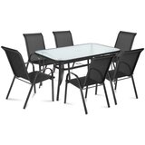 Fieldmann Baštenska garnitura Rony Light – set 6 stolica i sto sa kaljenim staklom (150 cm) Cene