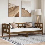  Dnevni ležaj od masivne borovine smeđa boja meda 80 x 200 cm | shoptok.hr