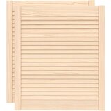  Vrata za omarico z letvicami 2 kosa 69x59,4 cm trdna borovina, (21413240) | Shoptok.si