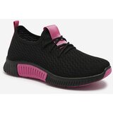 Resti Black women's sports shoes with fuchsia inserts Keteti - Footwear | Shoptok.si