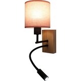 Brilagi LED Flex. lampa BOBO WOOD 1xE27/25W/230V + LED/3W hrast/crna/ružičasta | Eponuda.com