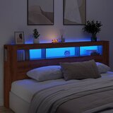  LED uzglavlje boja hrasta artisan 220x18,5x103,5 cm drveni | shoptok.hr