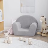 Dječja fotelja svjetlosiva od mekanog pliša | shoptok.hr